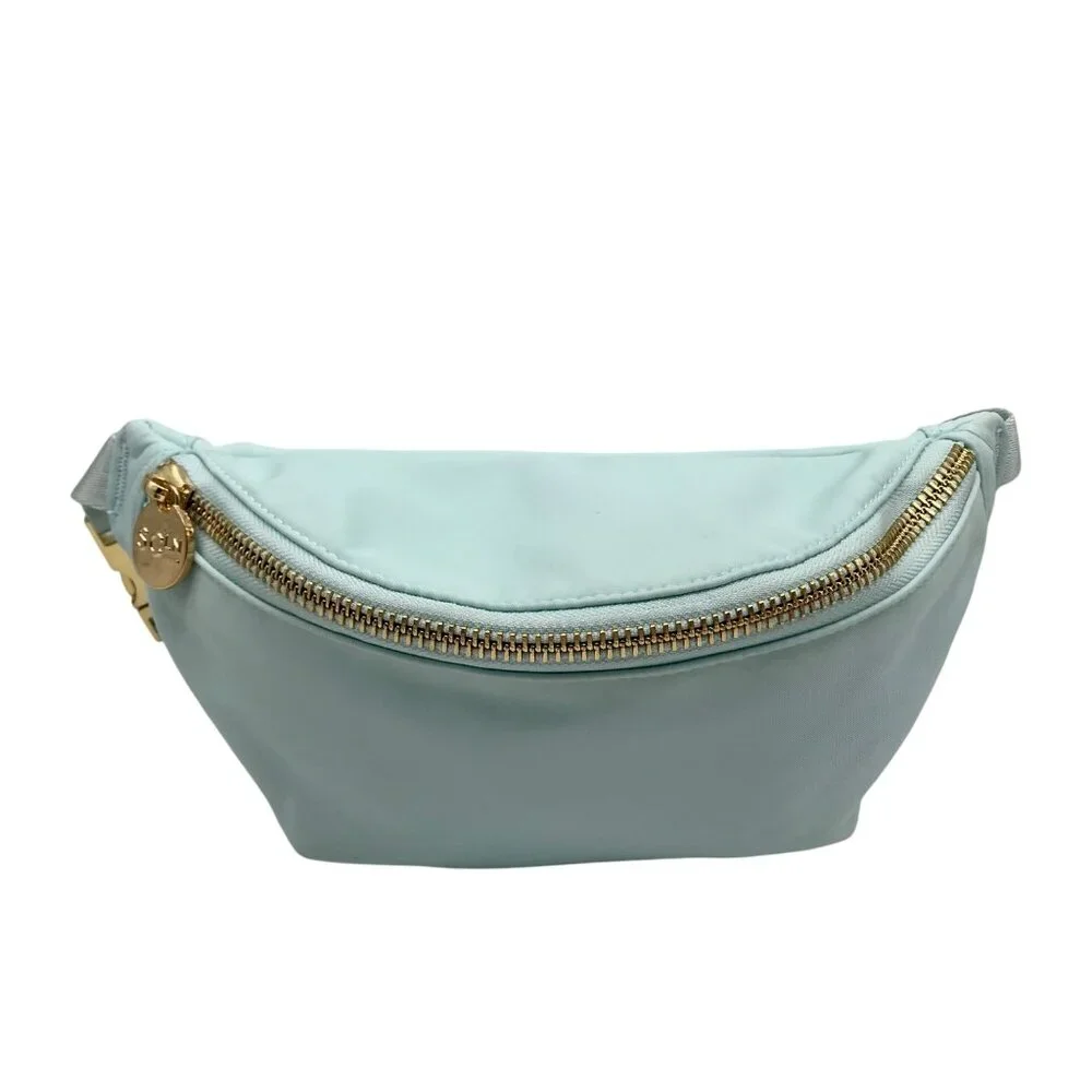 Stoney Clover Lane Sky Blue Nylon Jumbo Fanny Pack - Picture 1 of 10